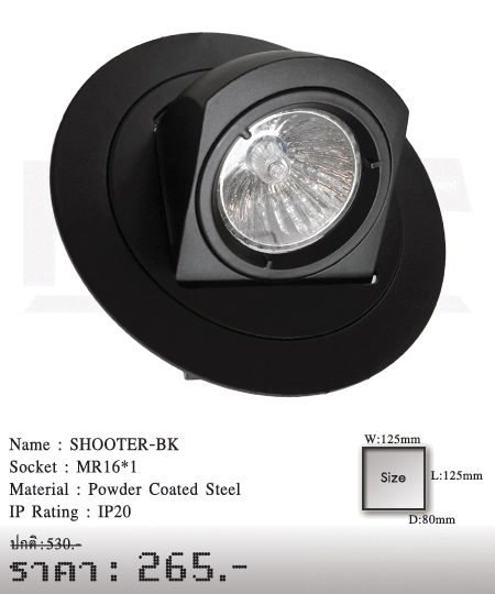 ดาวน์ไลท์-โคมไฟวินเทจ-ขายโคมไฟ-ร้านขายโคมไฟ-โคมไฟโมเดิร์น-SHOOTER-BK